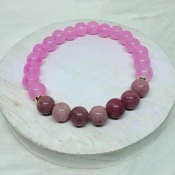 The Pink Team Beaded Handmade Bracelet - Picture 6 of 7